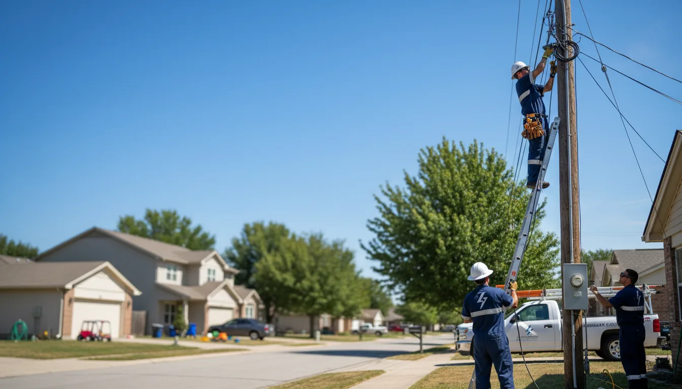 Residential electrician providing installation services in Chanute, KS